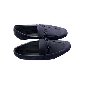 Ted Baker London Daveon Men's Size 8 Blue Leather Suede Loafers Driving Shoes
